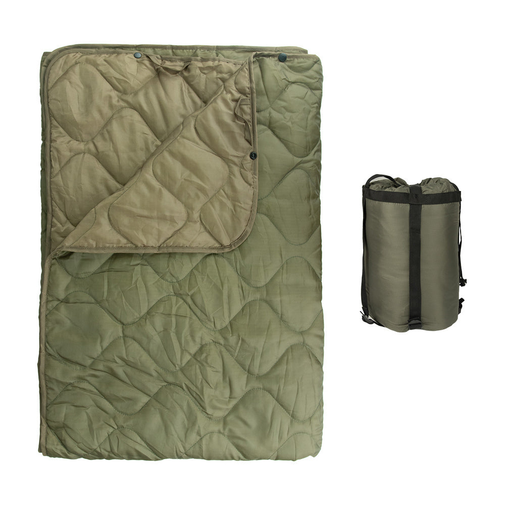 Kylebooker Camo Woobie Blanket Waterproof Poncho Liner for Outdoor Camping; Hiking; Hunting; Survival; Backpacking; Picnicking Doba Green